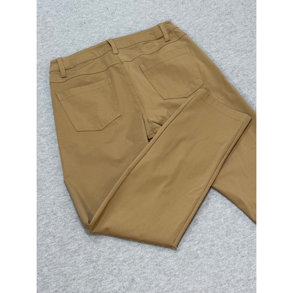 BYLT Premium Basics Mens Everyday Pant Khaki Tan Slim Fit Size 32 Stretch Chino